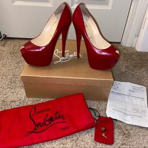 Highness 160 KID/PATENT TOE. Rouge imperial red
